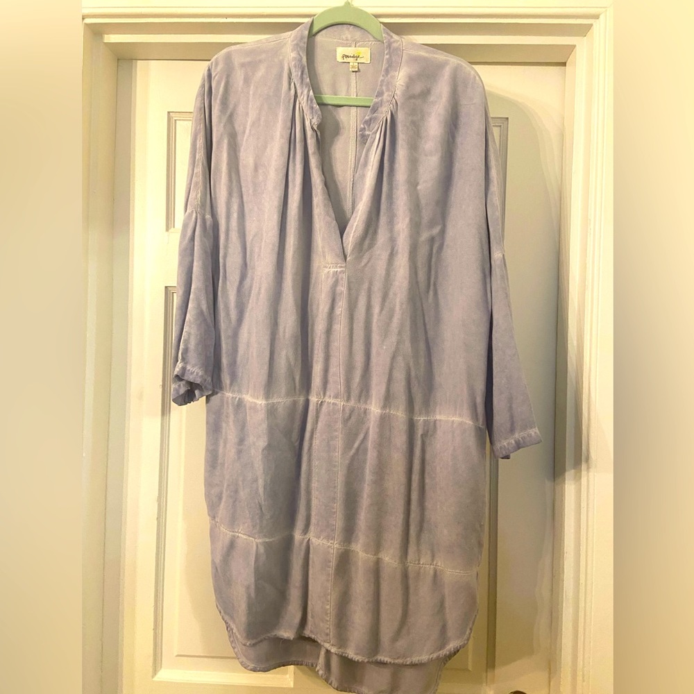Porridge size large chambray low high dress